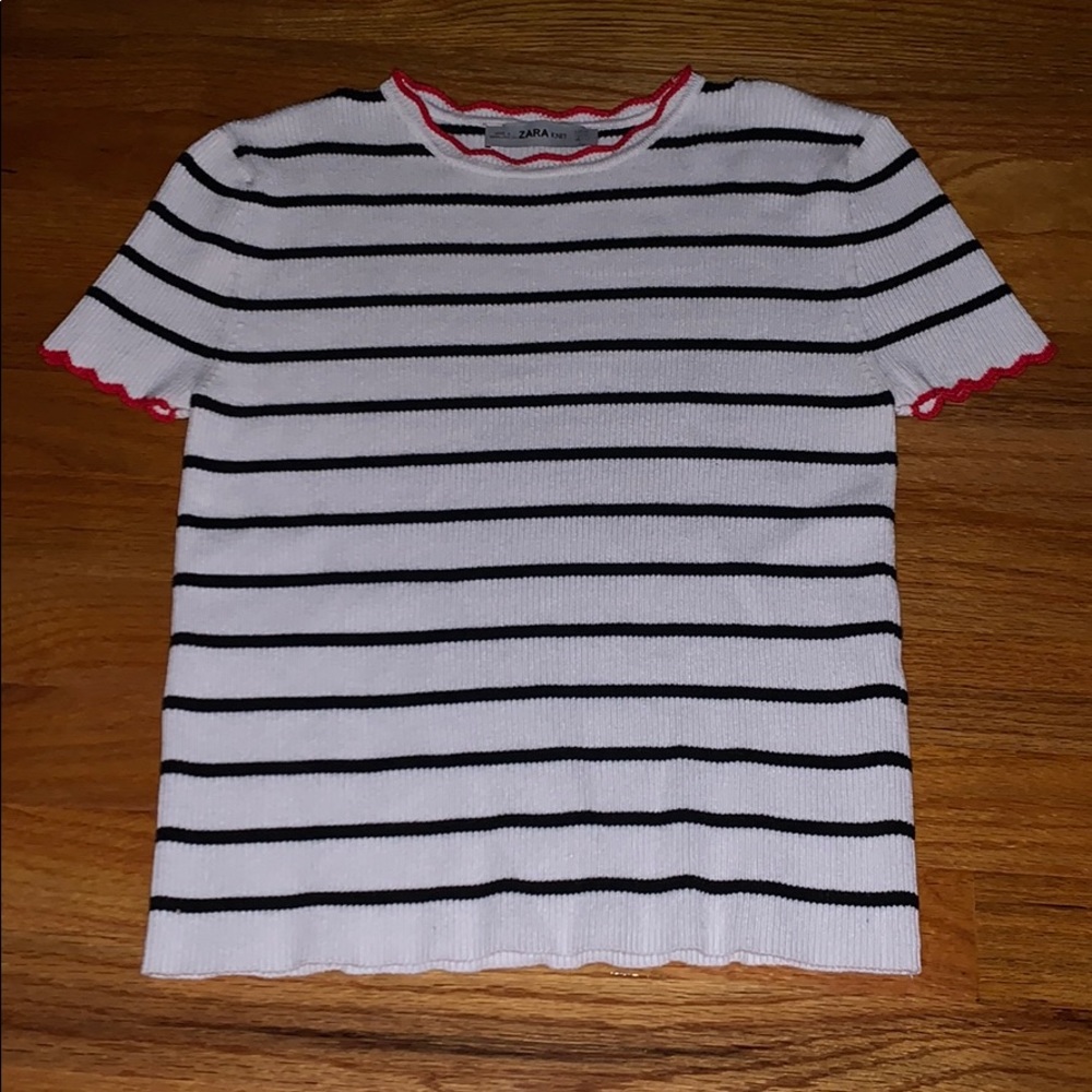 Zara Knit Striped Shirt